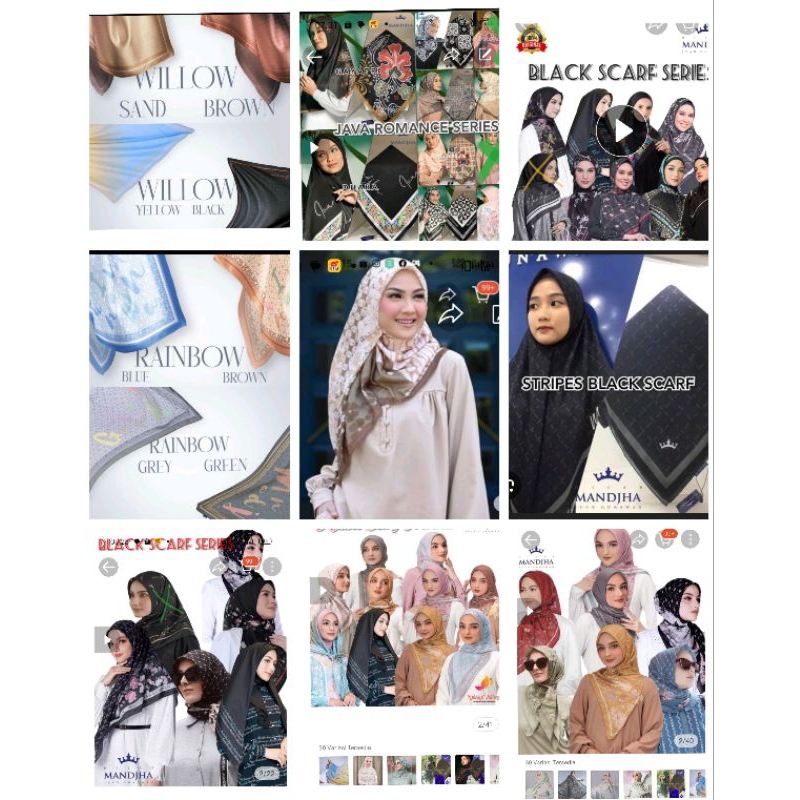 Ivan Gunawan Mandjha Scarf Fashion Italian Monogram Pink Fuschia,Ready BanyakMotif Lain,Minimekidz A