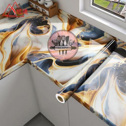DUNIA-Sticker Dapur Meja Dinding Lemari Anti Minyak , Air dan Api Uk 60CM*3M /penganti cat /barang b