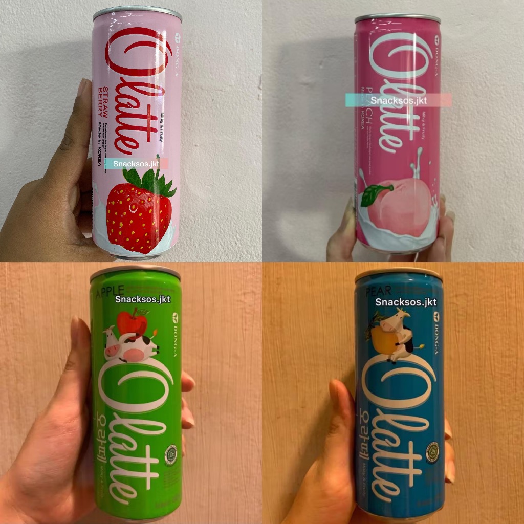 

Olatte Dong-a milk drink Korea Apple / Pear / Peach / Strawberry HALAL MUI