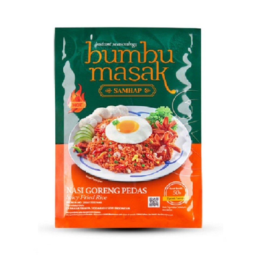 

bumbu instan samhap nasi goreng pedas 50