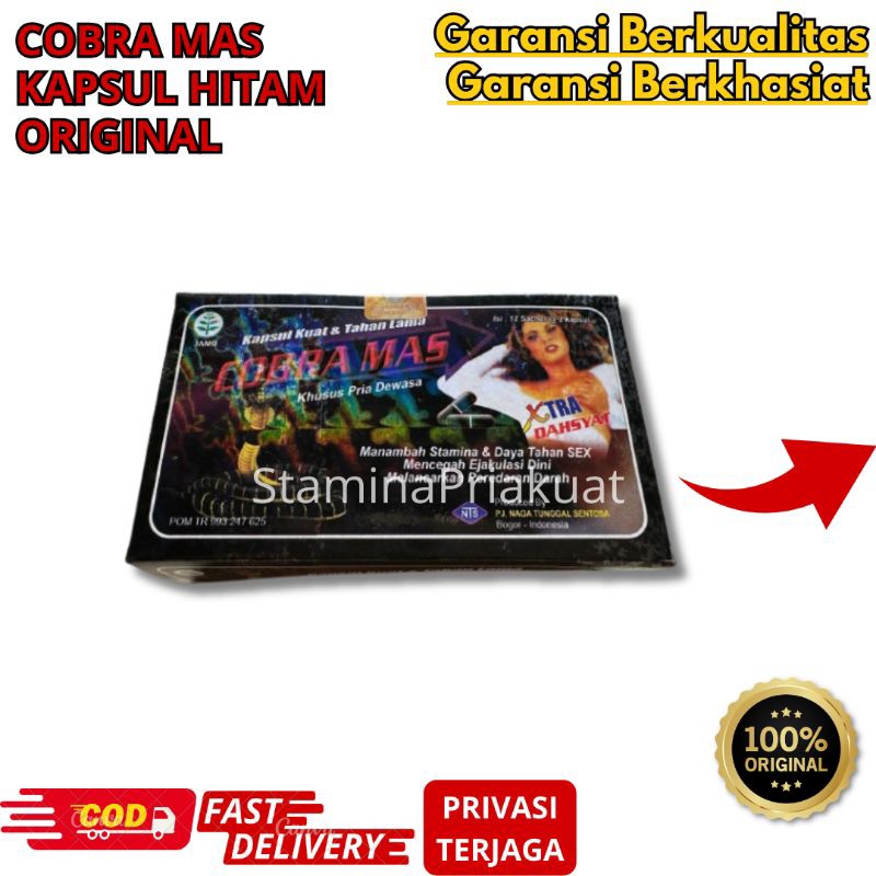 cobra mas kapsul hitam