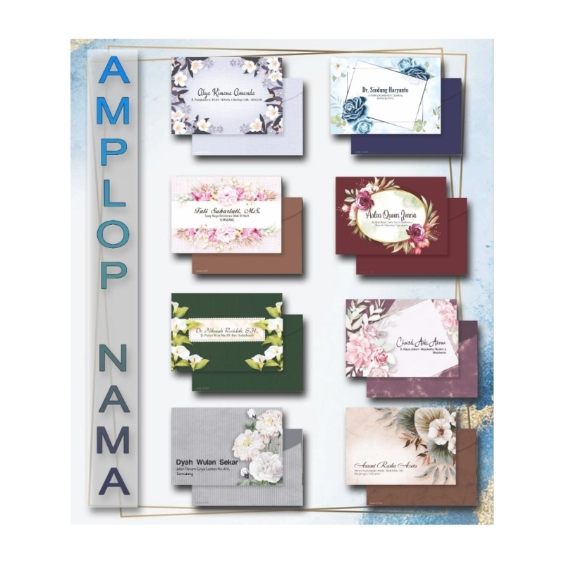 

Amplop sumbangan custom Nama isi 50pcs