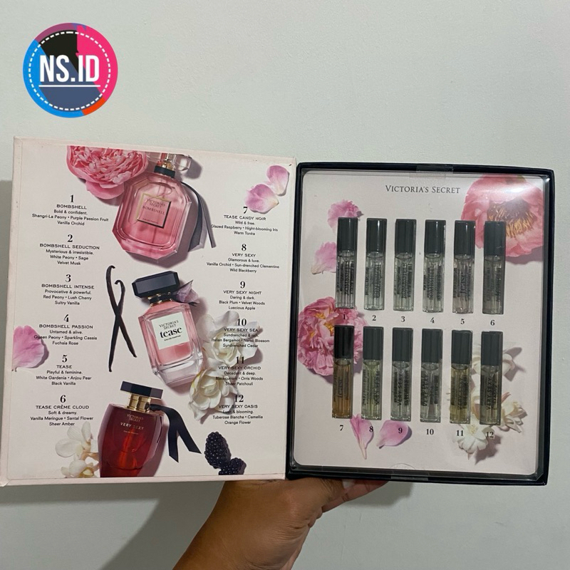 VS VICTORIA’S SECRET HIGH END DISCOVERY SET TRAVEL TRIAL SIZE BOMBSHELL BOMBSHELL SEDUCTION BOMBSHEL