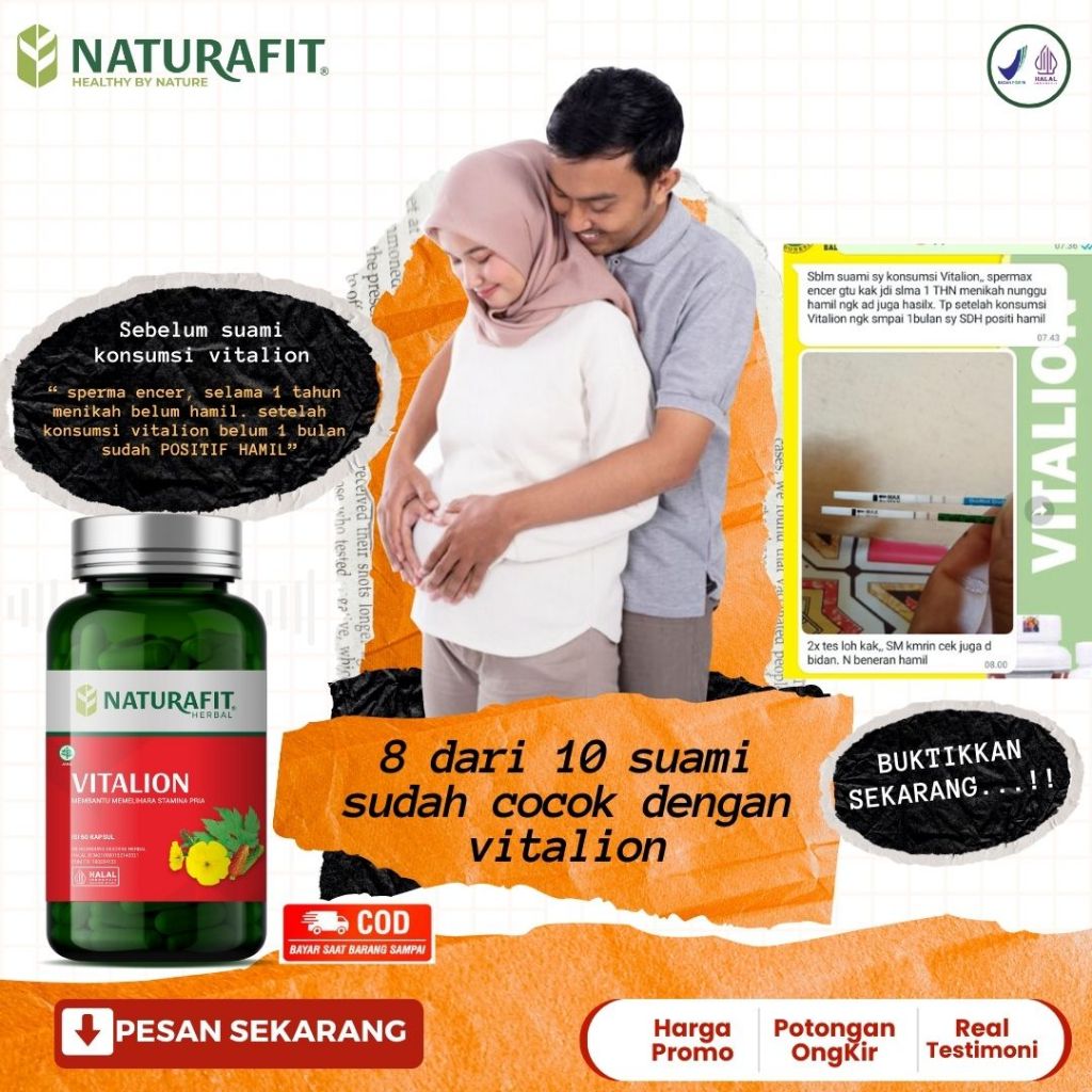 

VITALION Naturafit - Obat Herbal Memelihara Stamina Pria | 100% Alami Tingkatkan Kualitas Sperma