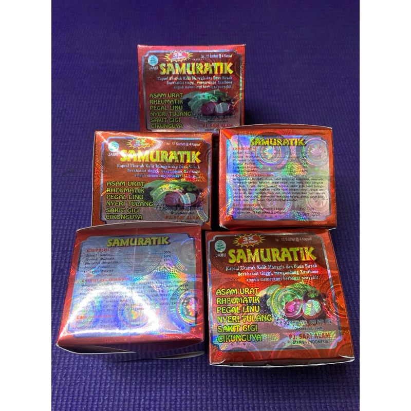 

SAMURATIK. Asam urat, Pegel linu 3X Lebih manjur. ASLI ORIGINAL 100%