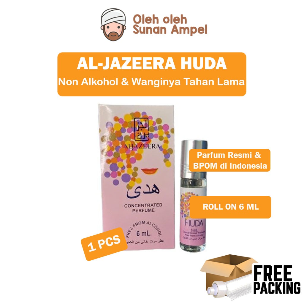 Parfum Al Jazeera HUDA BPOM 6ML Roll On Dengan Aroma Fun Happy Karakter Bubble Gum Harum Semerbak
