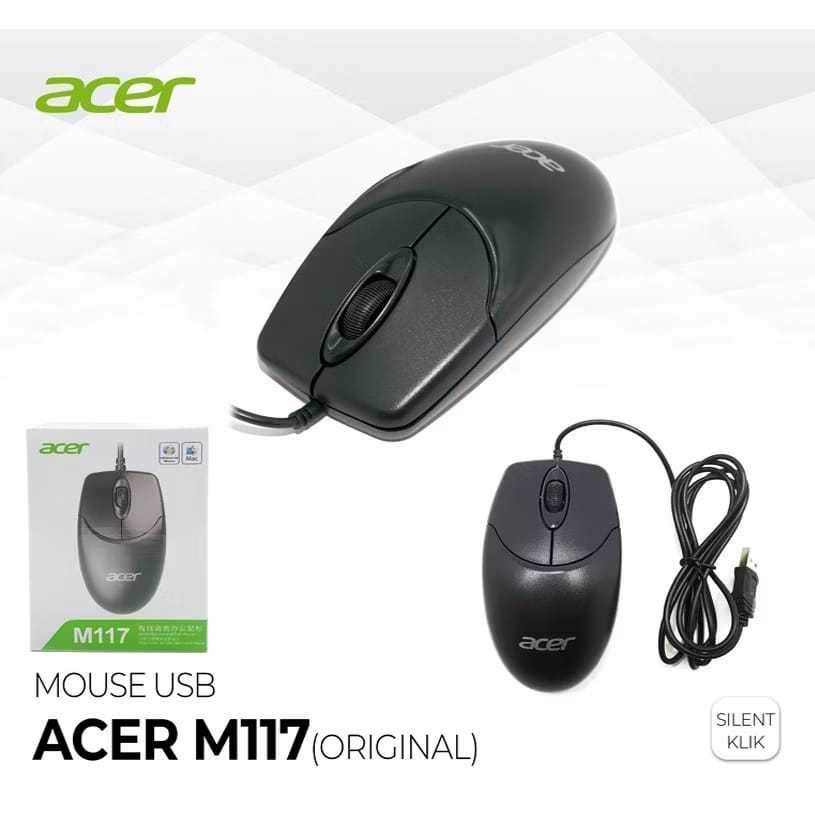 Mouse Gaming ACER M117 SILENT | Mouse Kerja ACER M117 SILENT | Mouse Kabel ACER M117 SILENT | Mouse 