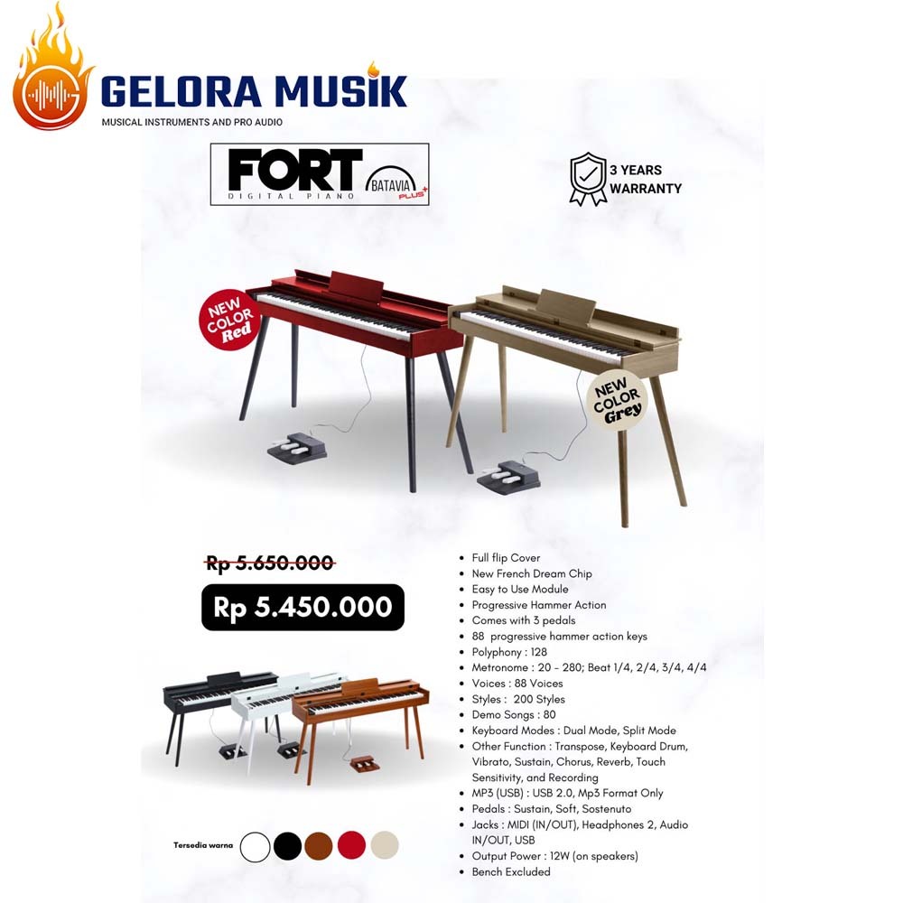 Digital Piano Fort Batavia Plus