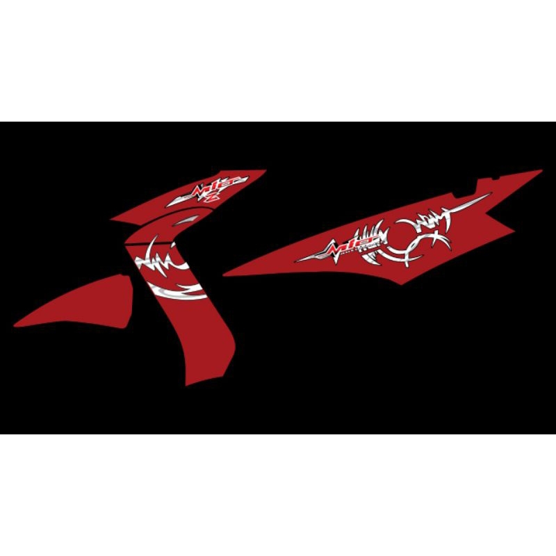 STRIPING TRANSPARAN MIO SOUL KARBU T-BONE