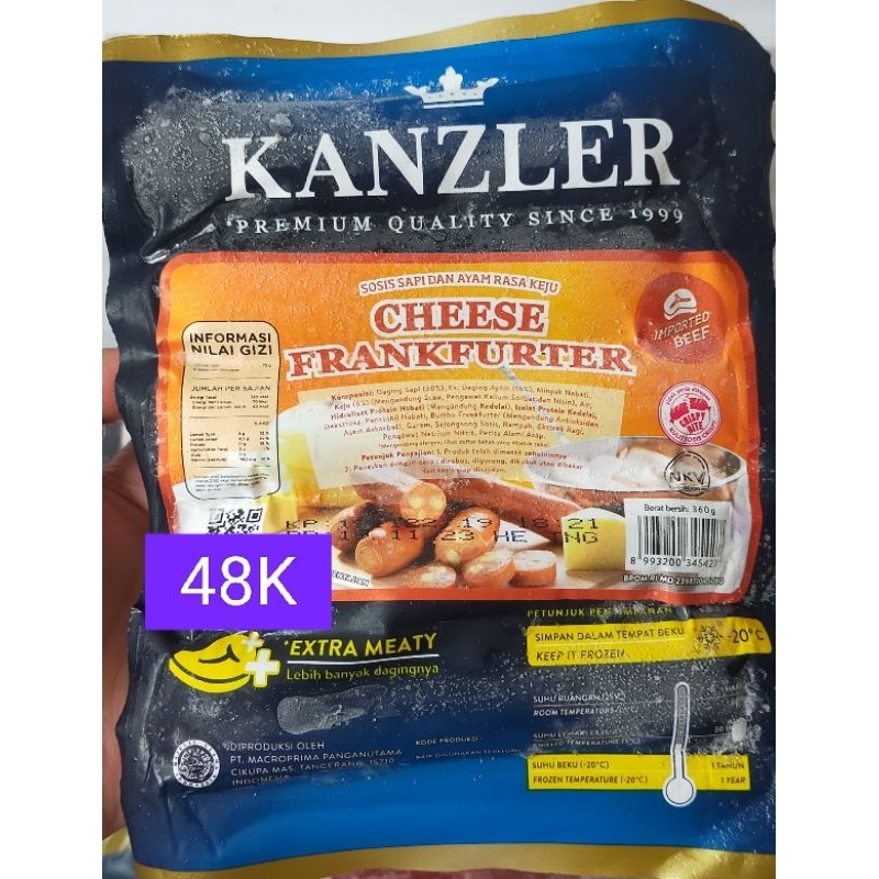 

Cheese frankfurter