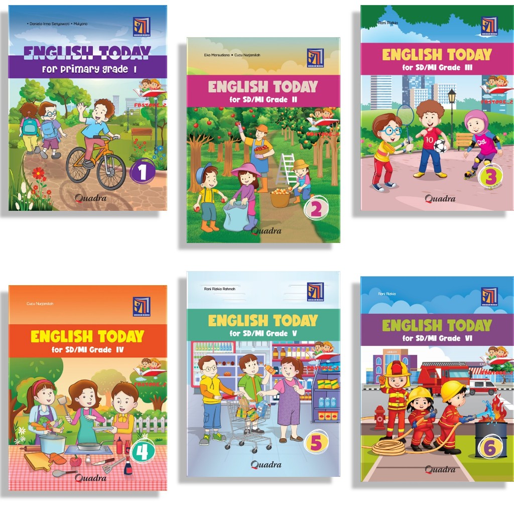 [PENERBIT QUADRA] ENGLISH TODAY KELAS 1,2,3,4,5, & 6 KURIKULUM MERDEKA