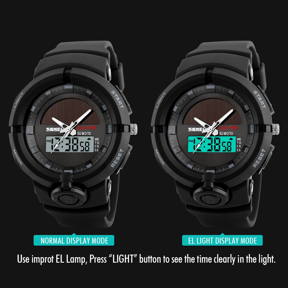 SKMEI 1275 Original Jam Tangan Dual Time Pria Tahan Air