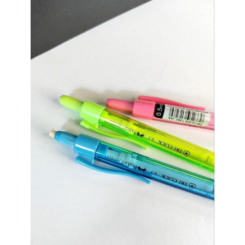 

Faber-Castell Tri Click Pensil 0.5 / Pensil Mekanik 2B 0.5mm