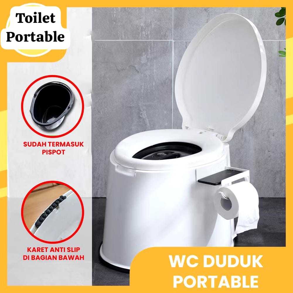 Kursi toilet duduk portable pispot wc lansia