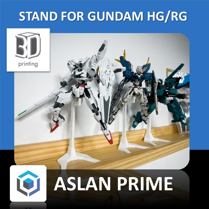 STAND FOR GUNDAM HG RG CUSTOM COLOR 3D Print Action Figure Figur Penyangga Gunpla Display Mainan Toy