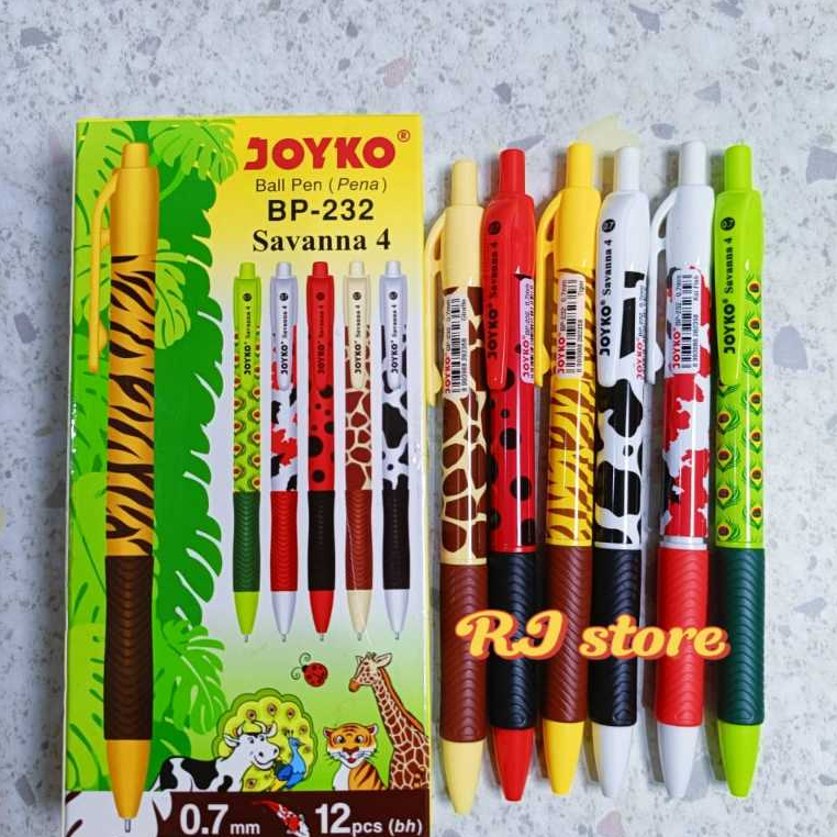 

Pulpen Joyko BP-232 Savana 4 uk 0,7 mm 12 pcs