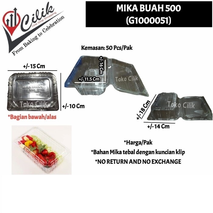 mika+buah+500+kemasan+packing+salad+makanan+jajanan+kue+sayur
