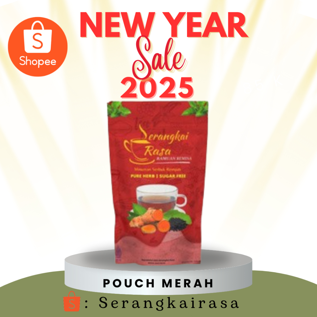 

[POUCH MERAH] Teh Celup Rempah Serangkai Rasa Remina | JSR | Stamina Pria | Herbal Vitalitas Laki Laki