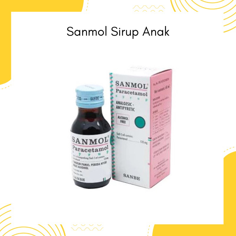 Sanmol sirup Anak | penurun demam anak | penurun panas anak