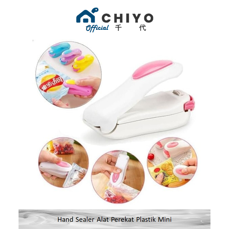 CHIYO Living - Alat Perekat Plastik Mini/Alat Pres Mini/Mini Hand Sealer