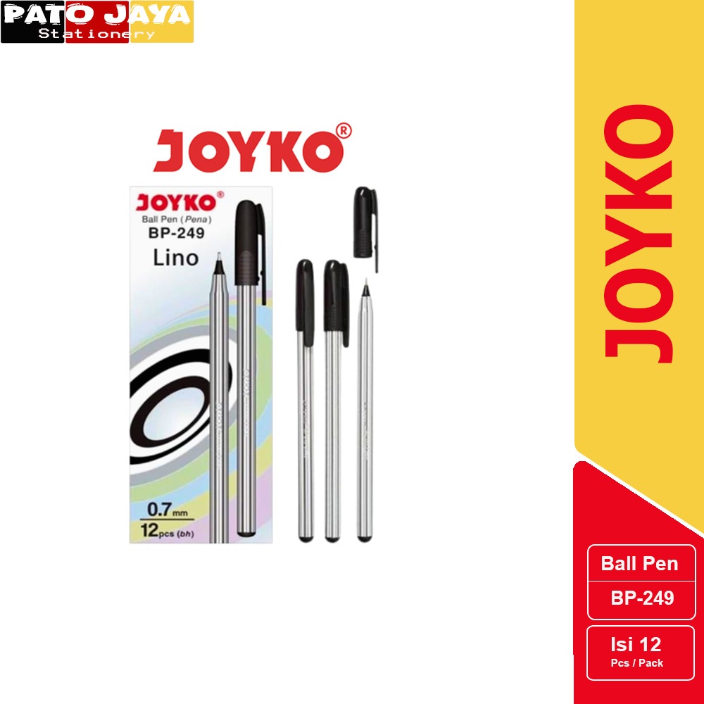 

PULPEN JOYKO BP-249 LINO / PENA JOYKO BP-249 LINO / PULPEN LINO JOYKO (1PACK ISI 12)