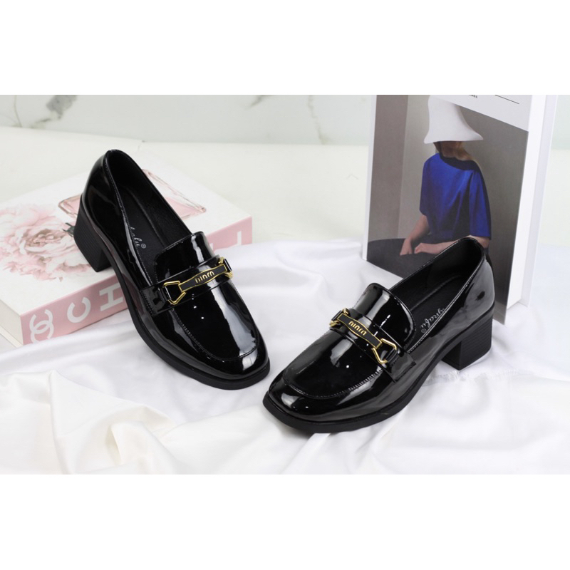 Bolencia X No Body A1835 Sepatu Wanita Loafers Kekinian ala Korea Size 36-40