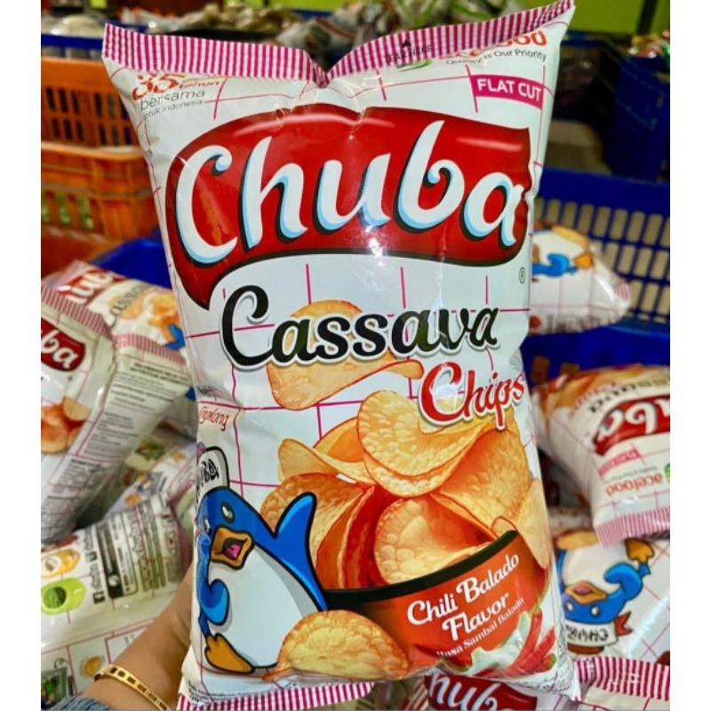 

Chuba Cassava Chips Chili Balado 140 g Keripik Singkong