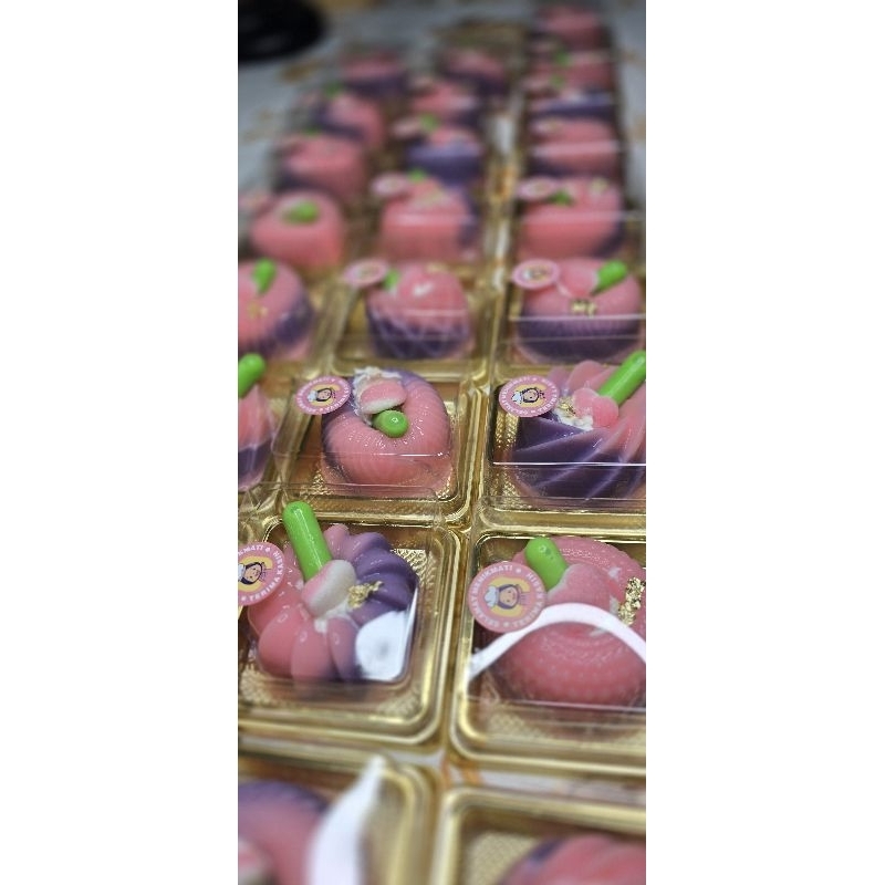 

taro strawberry mini pudding personal