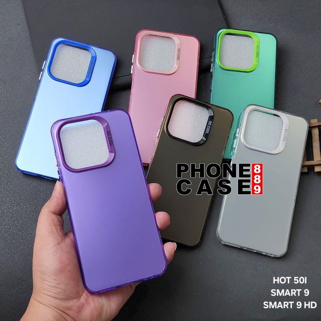 INFINIX SMART 9 CASE IMD HYBRID PLATE HOLOGRAM CASE SOCOOL INFINIX SMART 9 SC-1