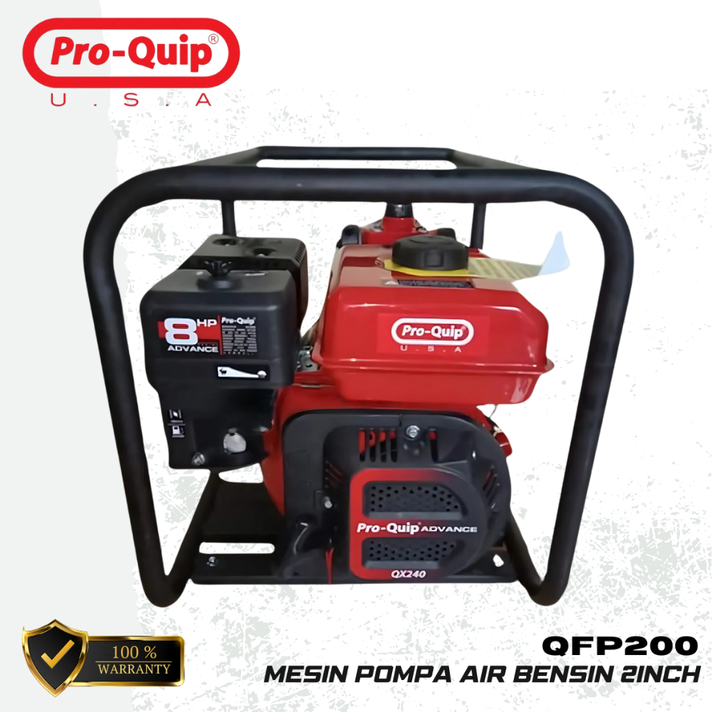PROQUIP QFP200 Mesin Pompa Air Bensin Pompa irigasi QFP 200