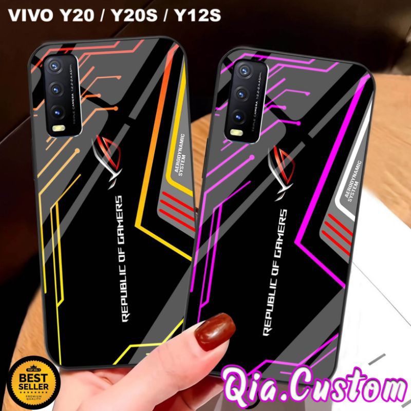 Promo Case Glossy Vivo Y20 Y20s Y12s Terbaru , Case Glossy Kilau Vivo Y20 Y20s Y12s , pelindung Hp V