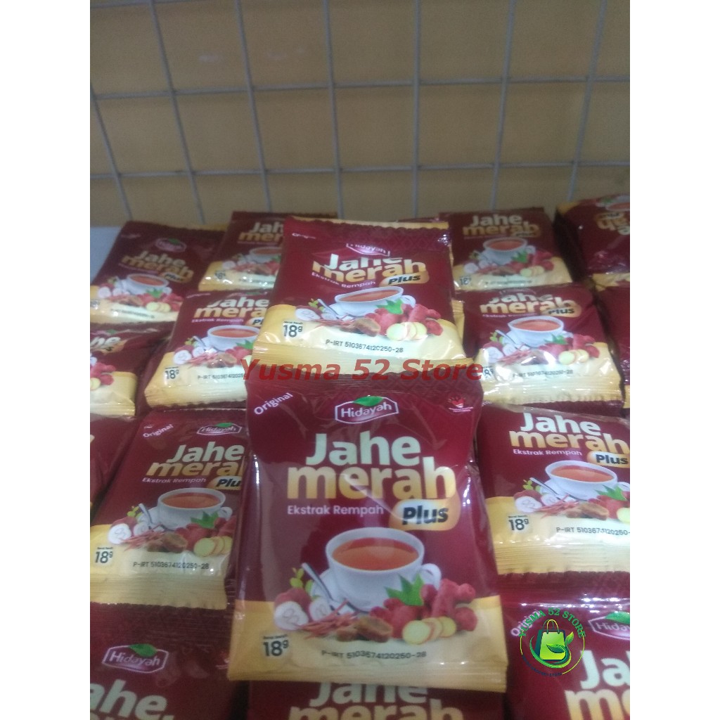 

Jahe Merah Hidayah Minuman Instan Serbuk Jahe Merah Isi 12 Sachet