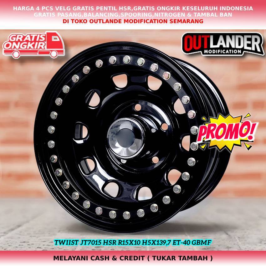 velg BEADLOCK ring 15 lubang baut 5 taft katana Jimny Escudo dll hsr beadlock ring 15