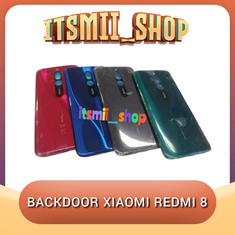 BACK DOOR BACKDOOR TUTUP BATERAI BELAKANG TUTUP BELAKANG XIAOMI REDMI 8 REDMI8 COVER BELAKANG