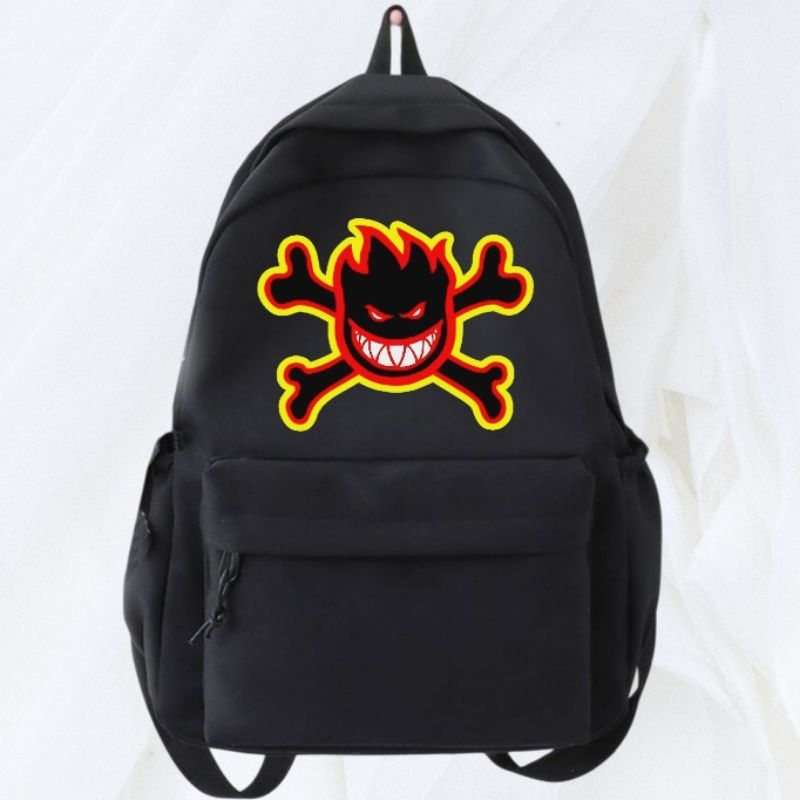 Tas Ransel Backpack Spit Fire Distro Kanvas Cordura D300 Premium / Tas Sekolah Keren Sablon Distro S