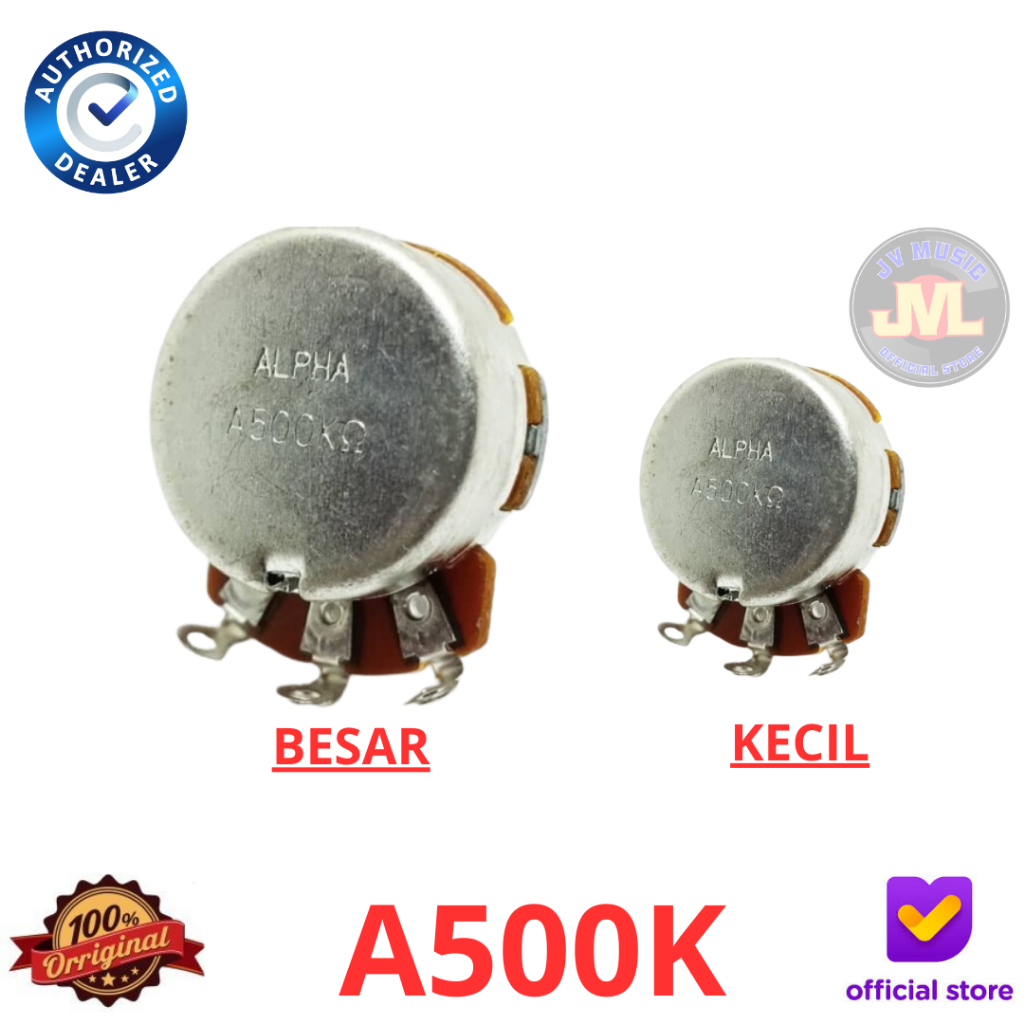 Alpha Potensio A500K Original Potensio Gitar Alpha A500k