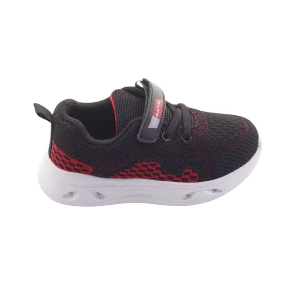 Sepatu Anak Dans Pakai Led/Lampu Warna Hitam