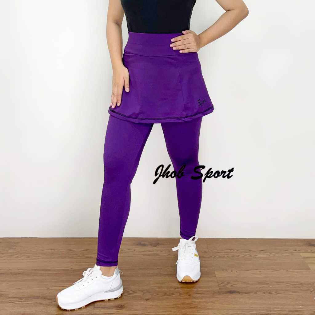 KADENS Celana Legging Rok Senam Muslimah/Celana Olahraga Panjang/Legging Panjang Big Size/Legging Ju