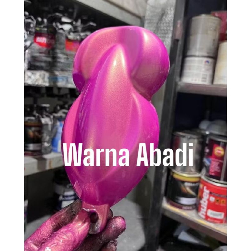 cat pink metalik pu/cat golden pink/cat pink spesial 100% polyuretane