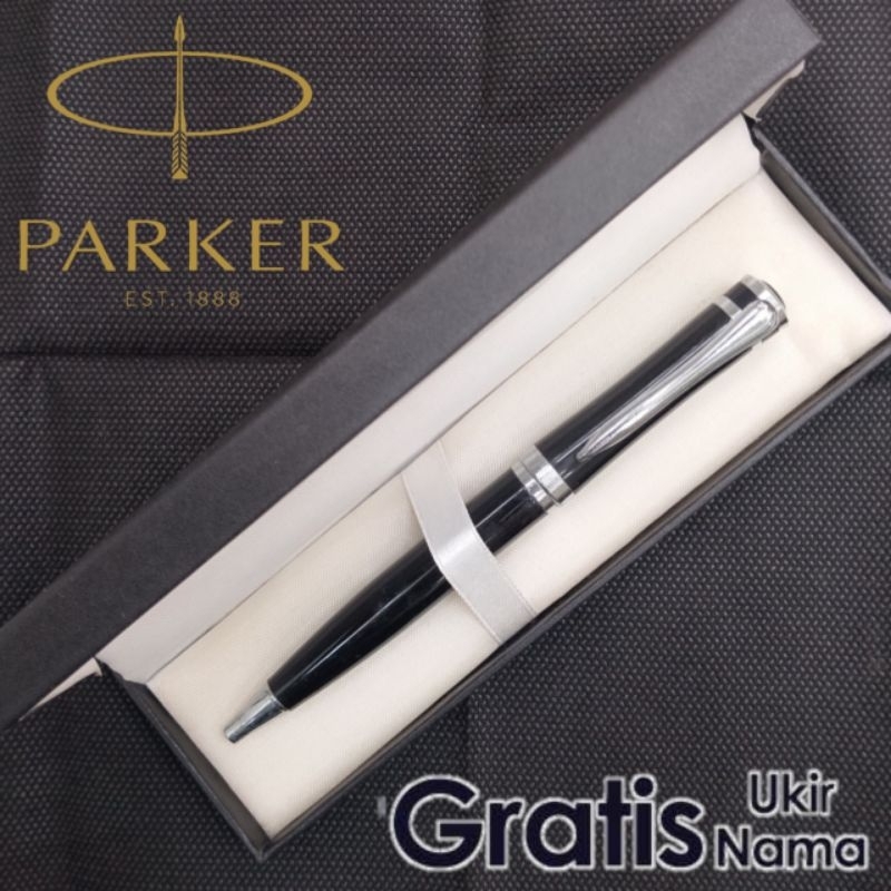 

Ballpoint Mewah Pulpen Parker Model Putar Gratis Grafir Nama Dan Box Exlusive