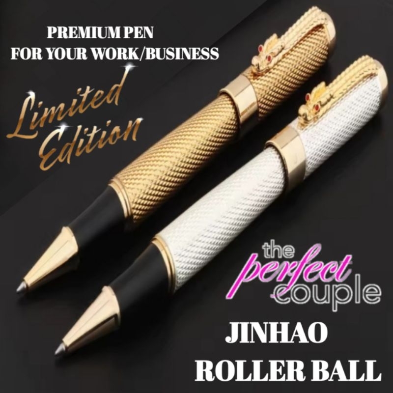 

Ballpoint Premium JINHAO Roller Ball Couple LIMITED Lengkap Dengan Box Exlusive