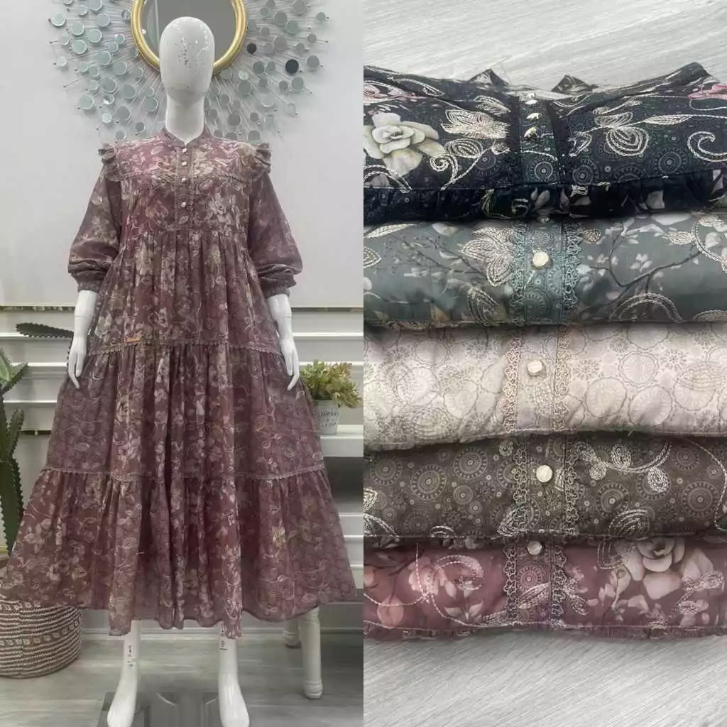 Gamis Salvina Bordir / Midi Salvina Original