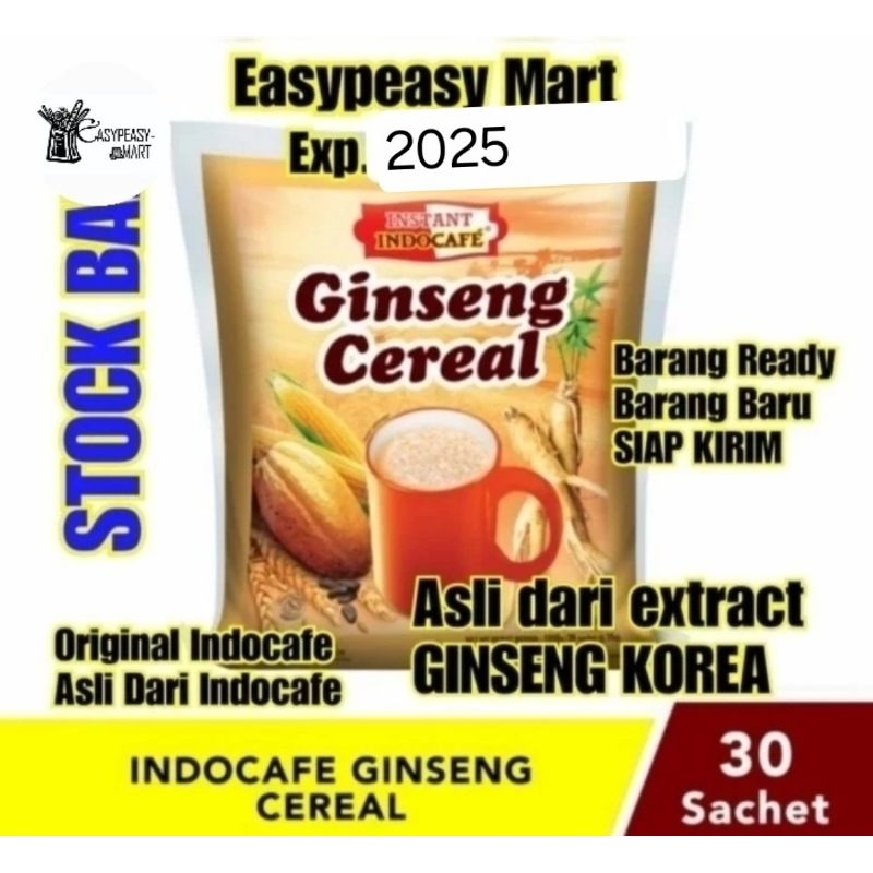 

Indocafe Ginseng Cereal 30 sachets