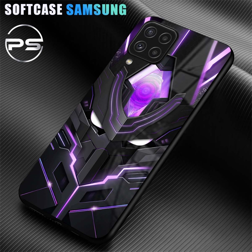 PS108 Softcase Samsung A12 M12 A22 M22 M23 M33 M53 M62 4G 5G Case Kilau Glossy Kaca Pelindung Full C