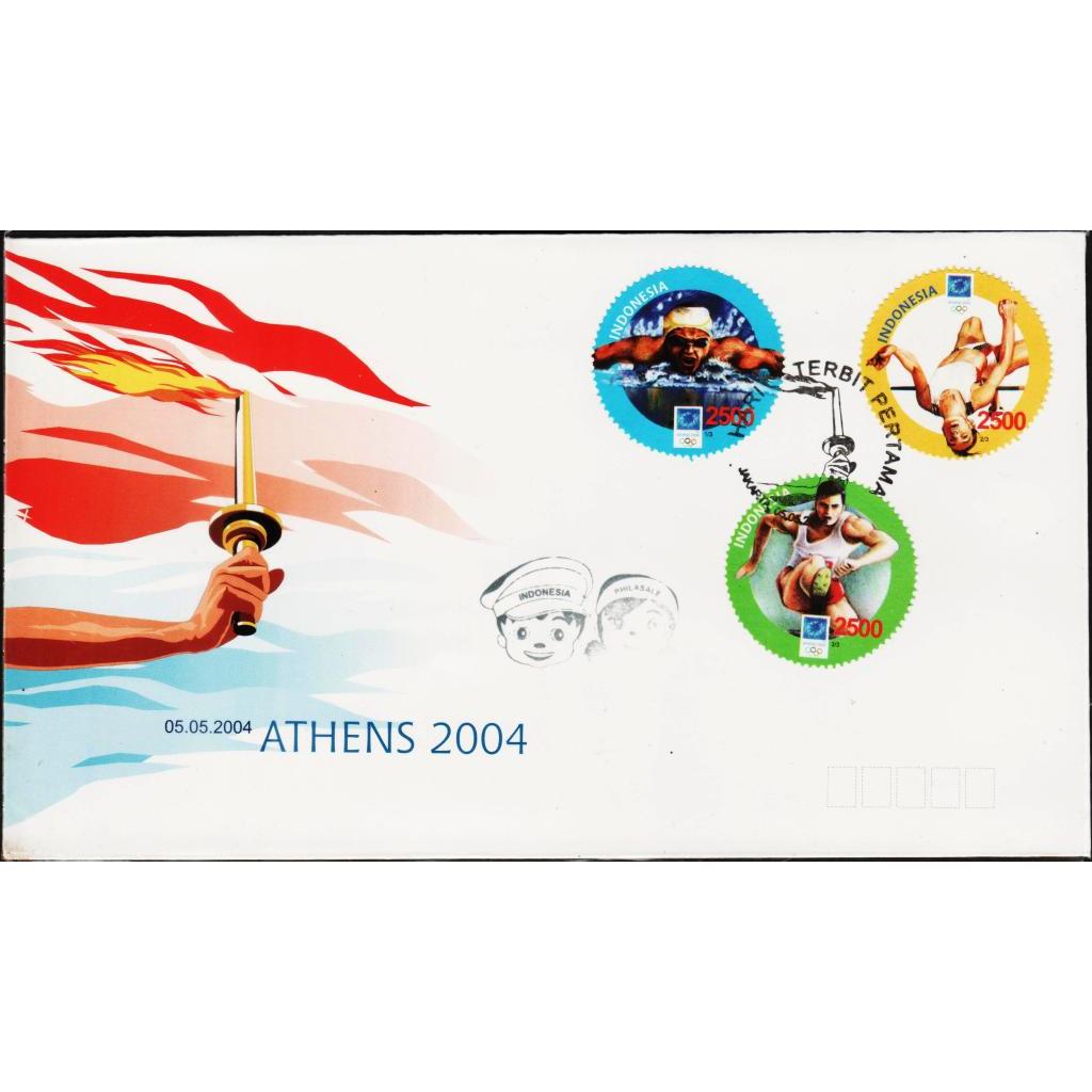 

Perangko Filateli M89 Indonesia SHP 05.05.2004 Athens 2004