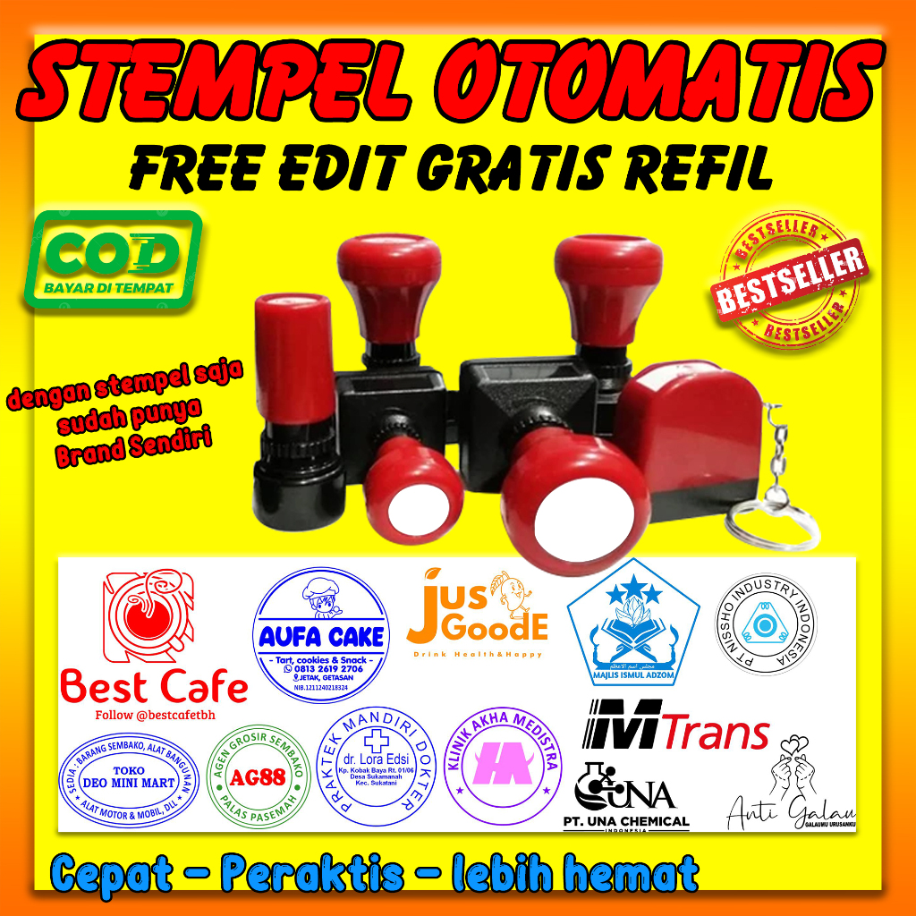

Zyd stempel otomatis / flash stempel warna murah dan cepat