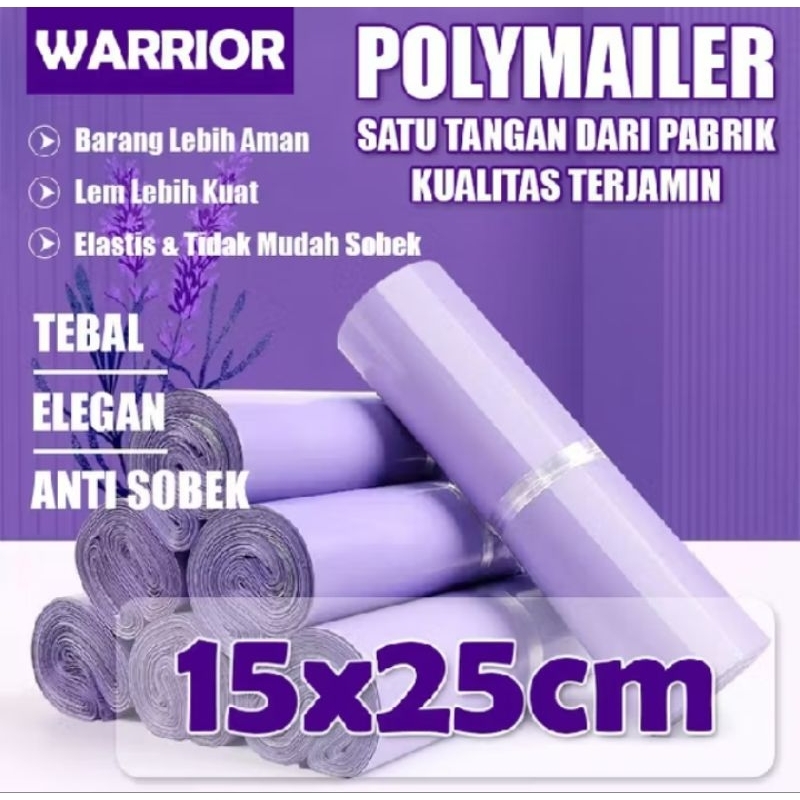 

Plastik Packing Premium warna Ungu UK 15x25cm Bahan LDPEKetebalan 50 micron