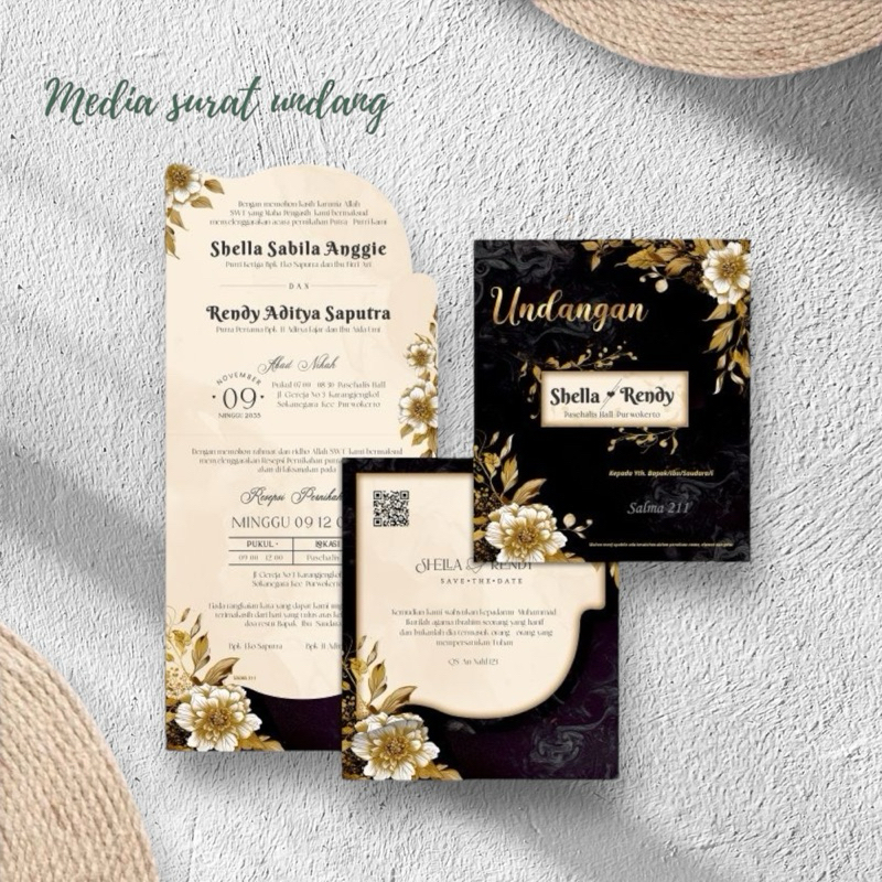 Undangan pernikahan khitan bogor murah salma terlaris-MEDIA SURAT UNDANG