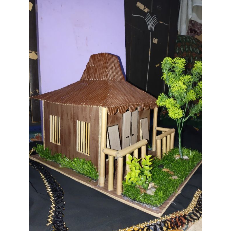 Miniatur Joglo Box Akrilik