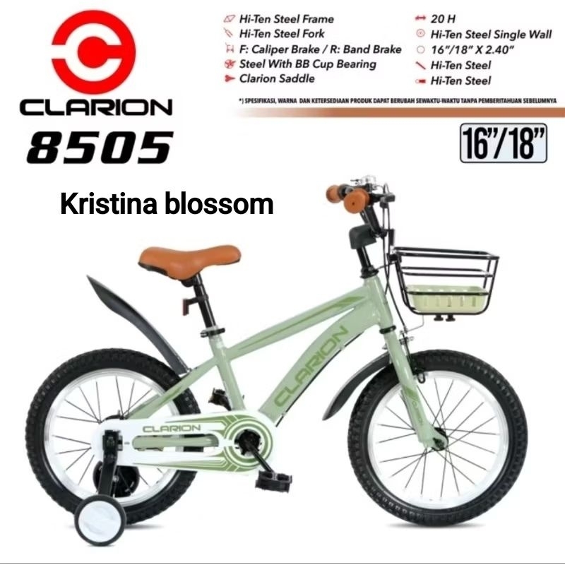 Sepeda BMX 16 18 inch Clarion 8505 keranjang